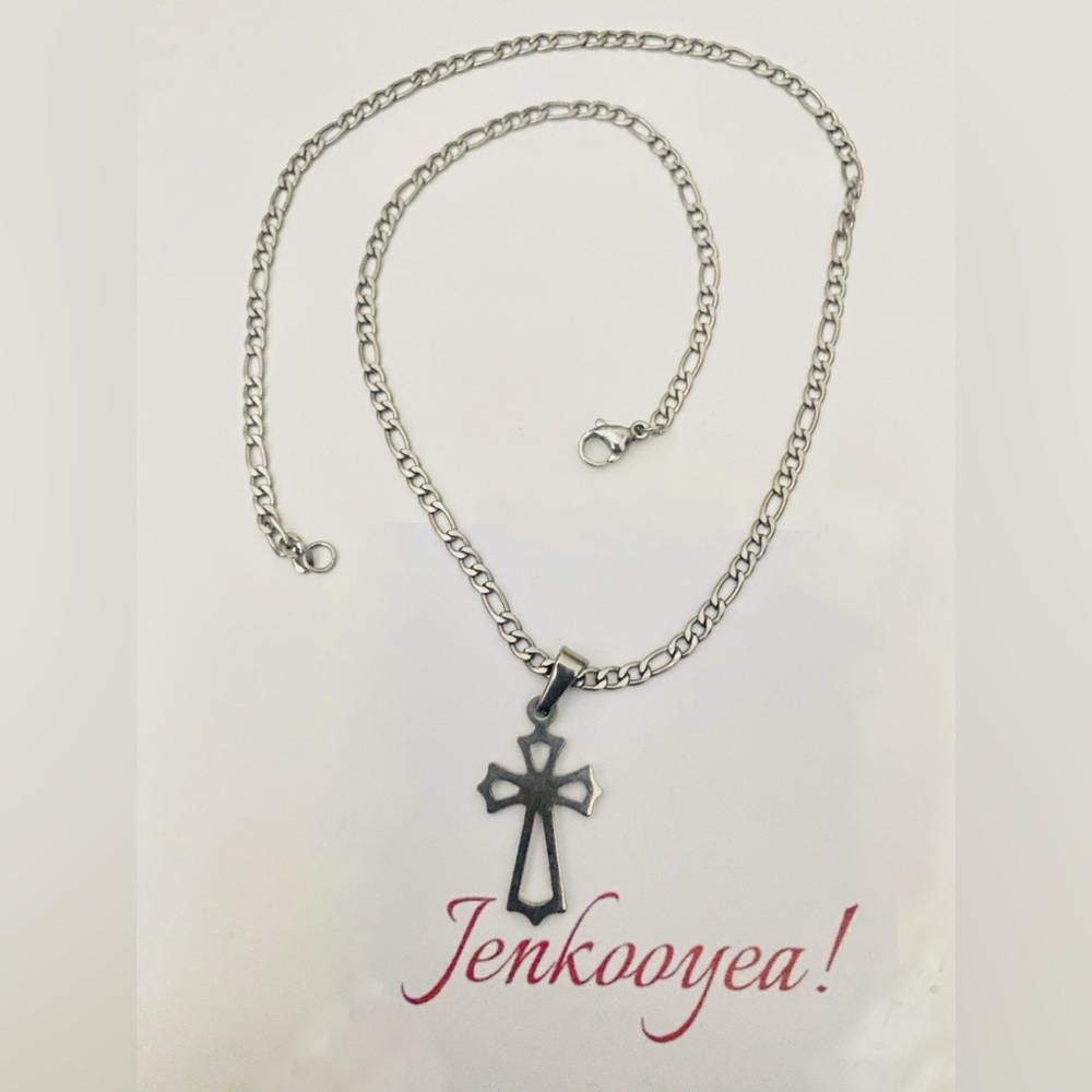 Silver Cross Pendant Necklace